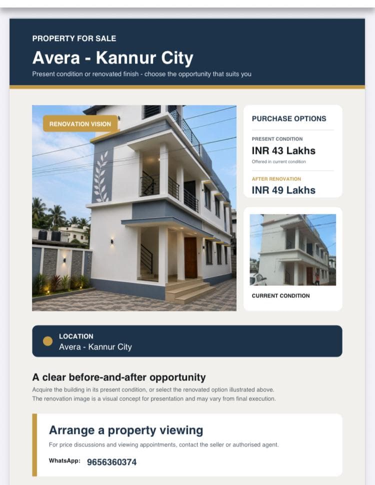 4 BHK Apartment for Sale in Kuruva, Kannur