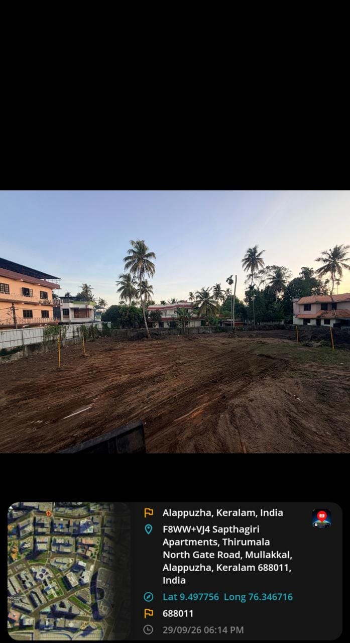 48 cent land ideal for,Ayurveda Hospital Resorts, Hotels ,Restaurant or VIllas
