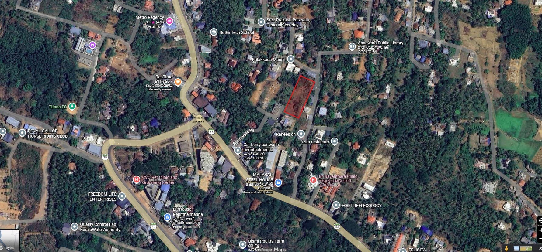 Plot for Sale in Chollonkunnu, Malappuram